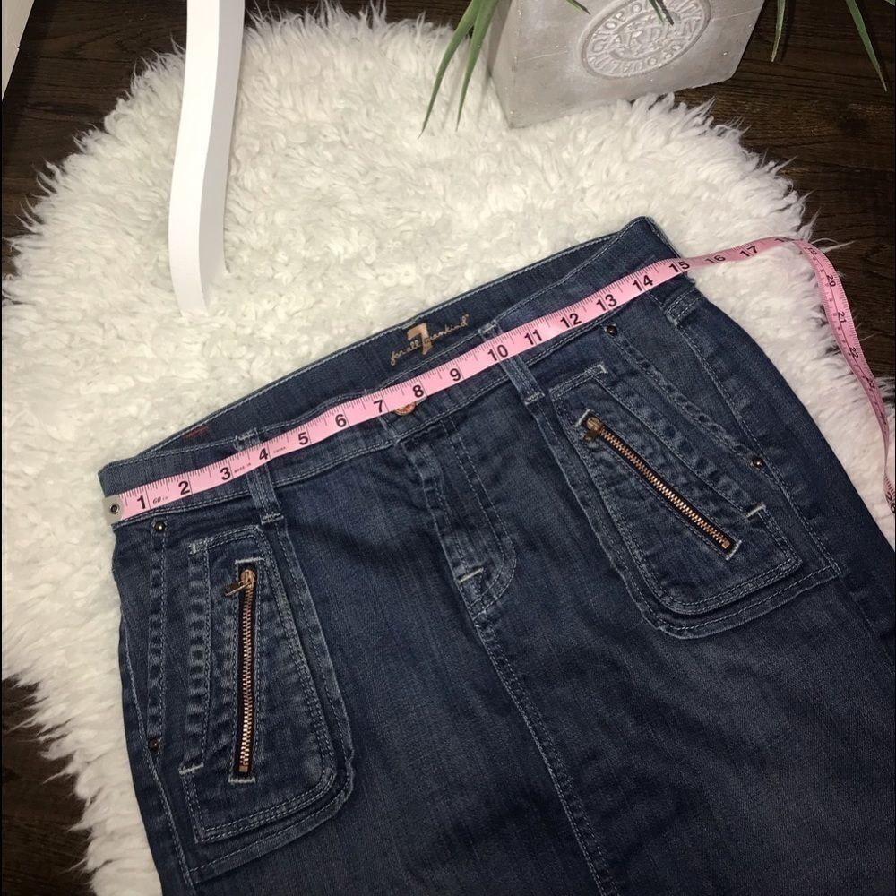 7 for all mankind randee jean skirt - Picture 9 of 9